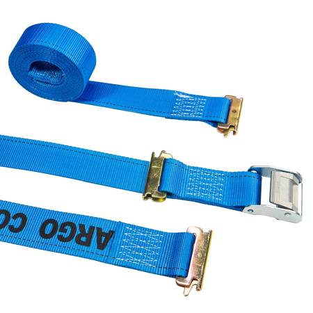 US CARGO CONTROL 2" x 20' Blue E-Track Cam Buckle Strap w/ Double-Fitted End C320SEFCLE-BLU